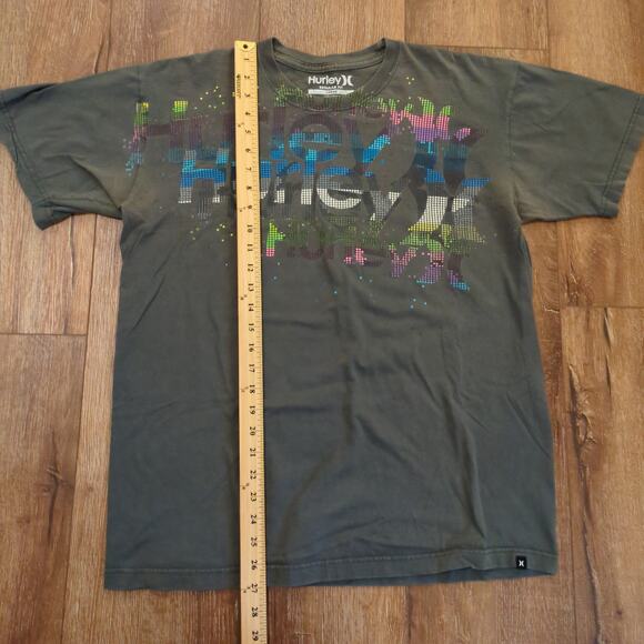 Y2K Hurley Men Large Shirt Skater Surf Ocean Spellout Logo Cyber Grunge Colorful - Picture 4 of 6